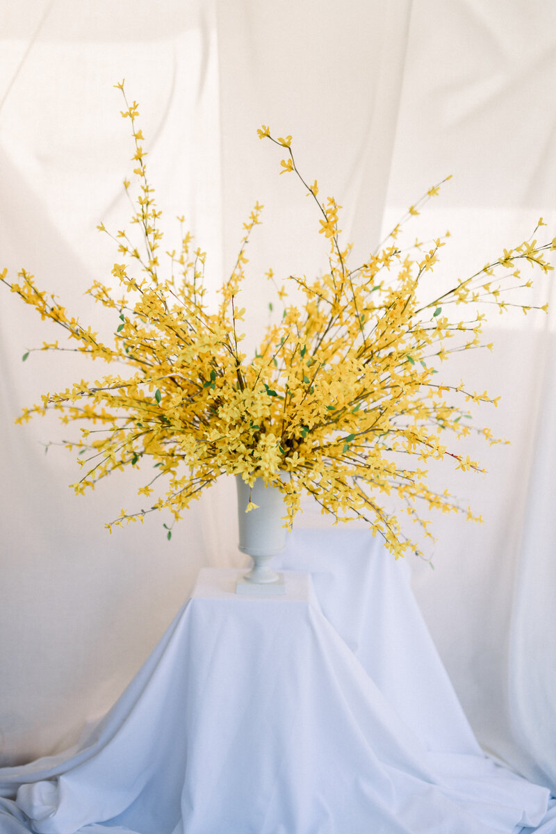El Chorro wedding flowers and draping designed by snapdragon bloom bar.