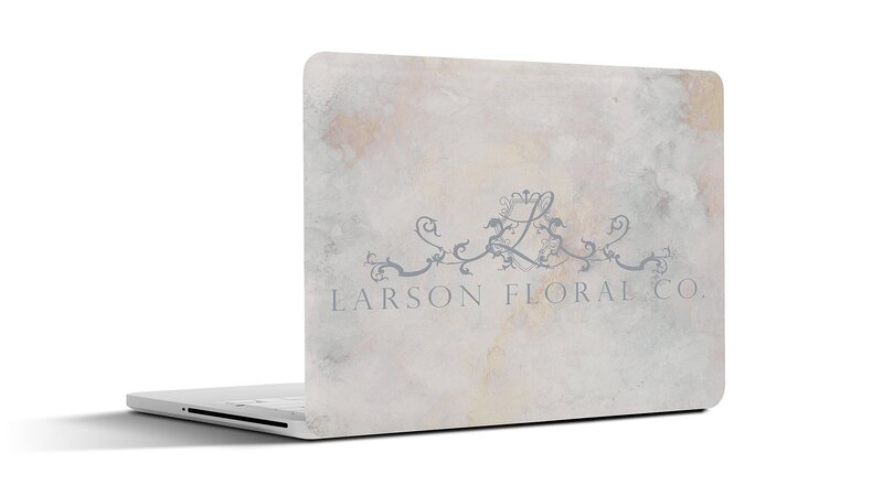 Branded laptop cover for a Florist