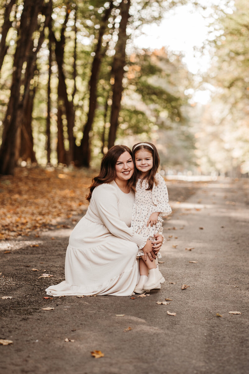 Mother and daughter rome new york smiling together