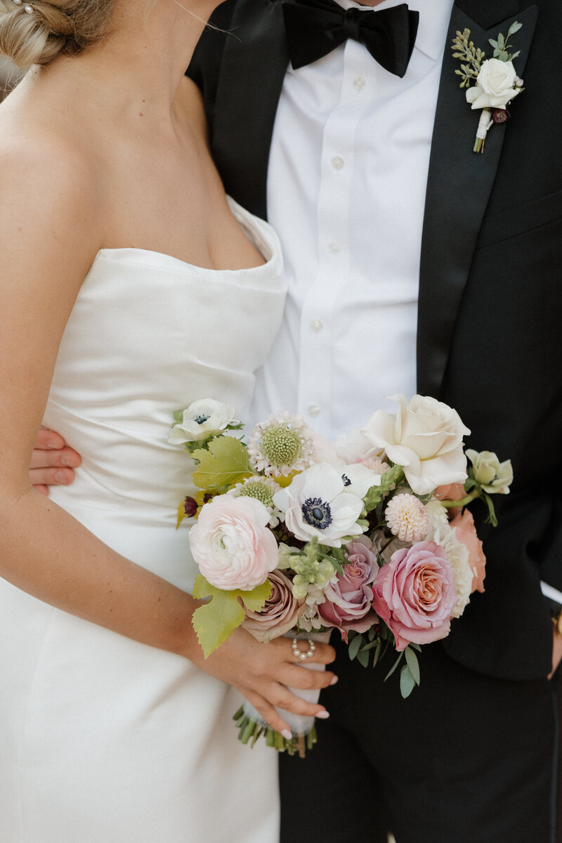 Bride bouquet captured by Indianapolis documentary wedding photographer
