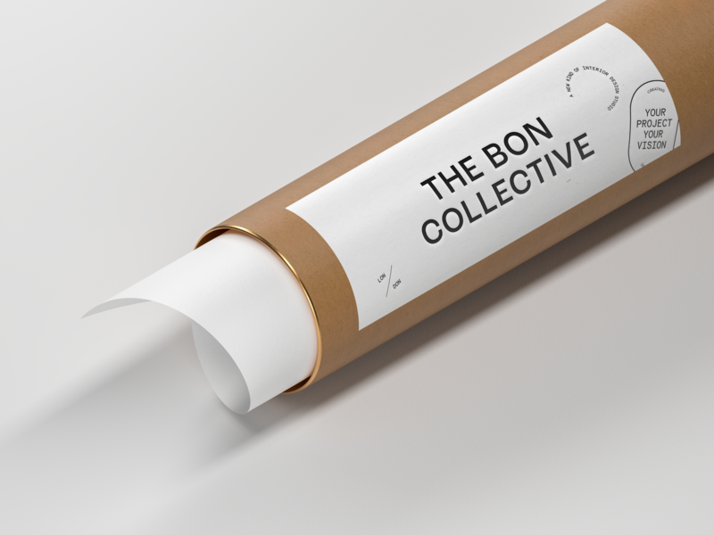 Brand collateral design for The Bon Collective