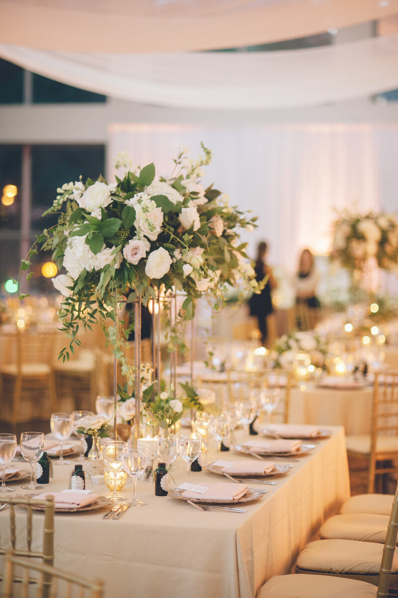 Dallas wedding planners reception set-up