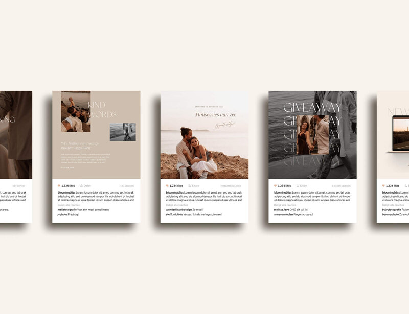 Instagram templates voor fotografen