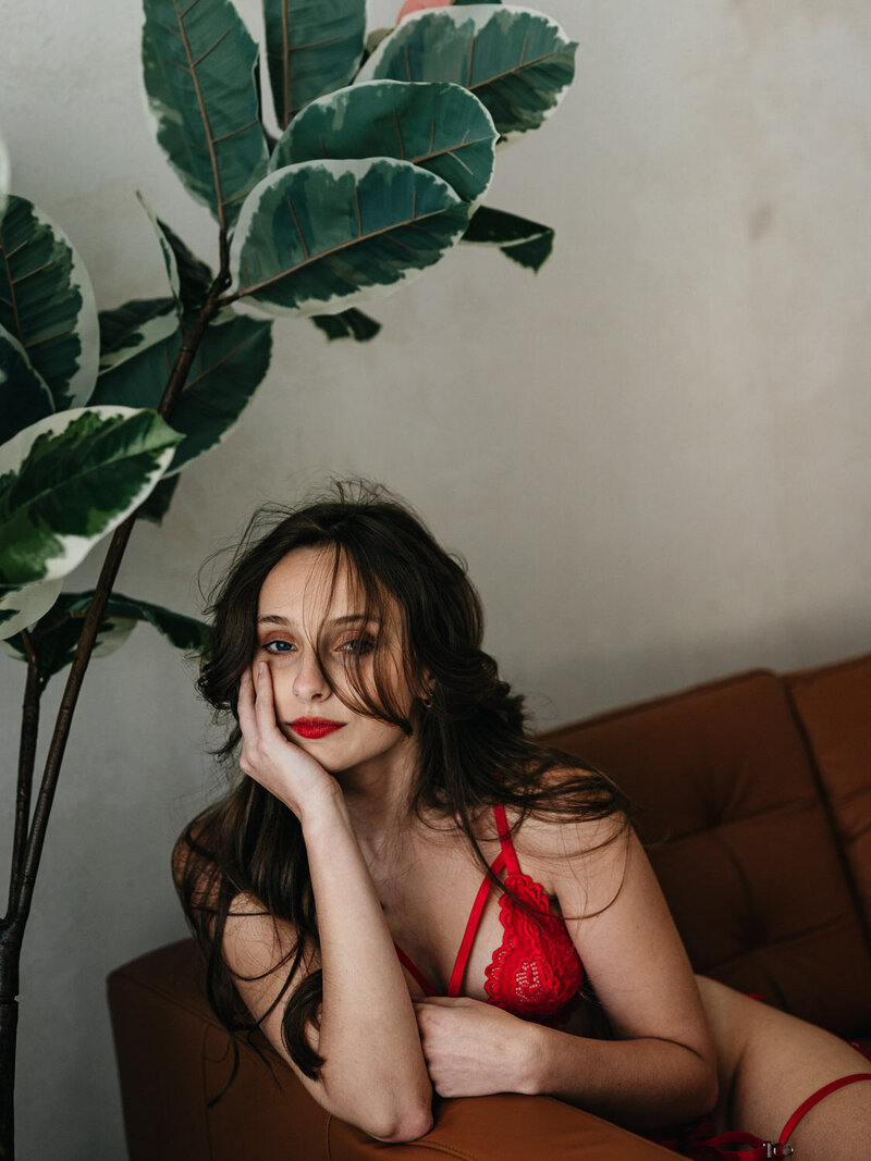 boudoir focení ve studiu Praha