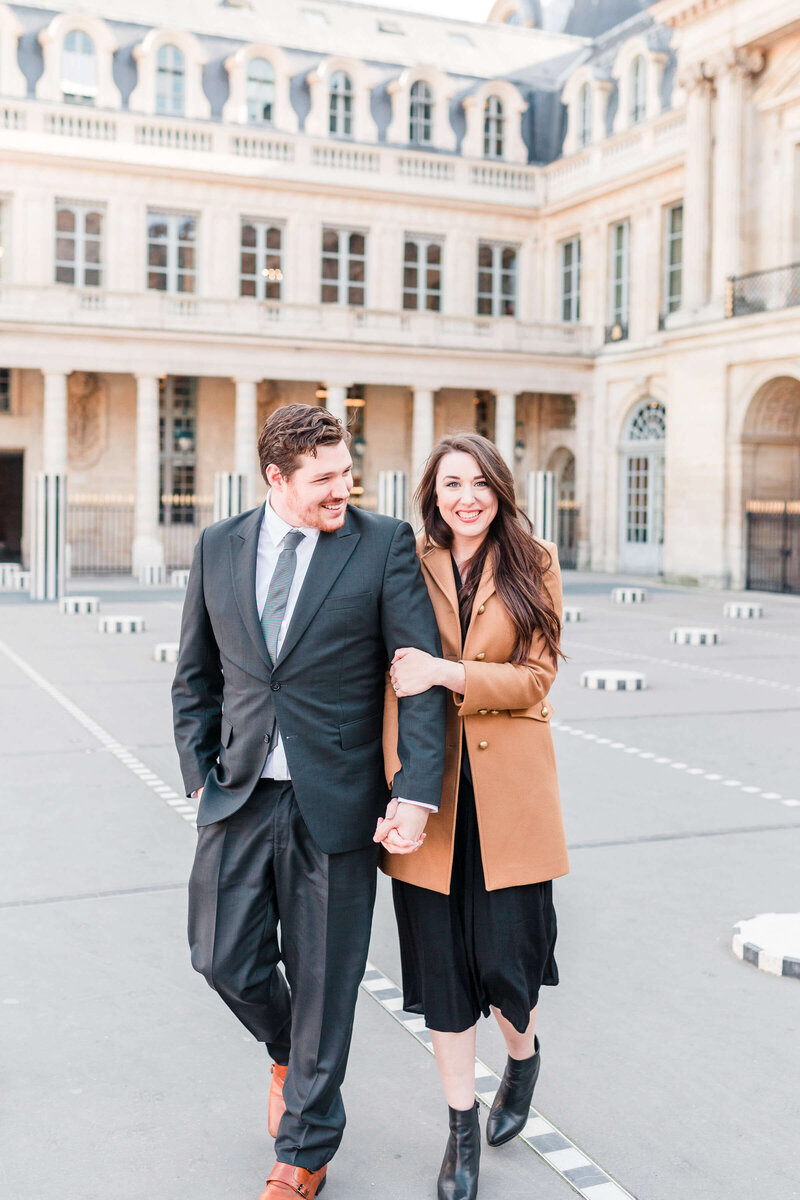 Sarah and her husband in Paris