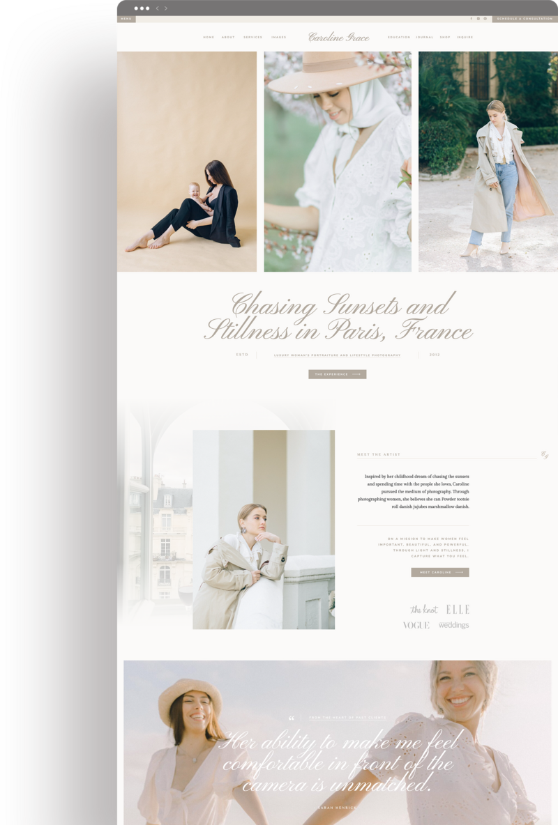 Showit Website Templates Showit Template Showit Templates Showit Theme Showit Themes Web Designs Designer Designers With Grace and Gold