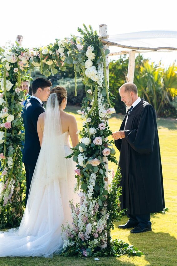 Bermuda Wedding Bermuda Bride Groom Contemporary Elegant Outdoor Wedding Ceremony