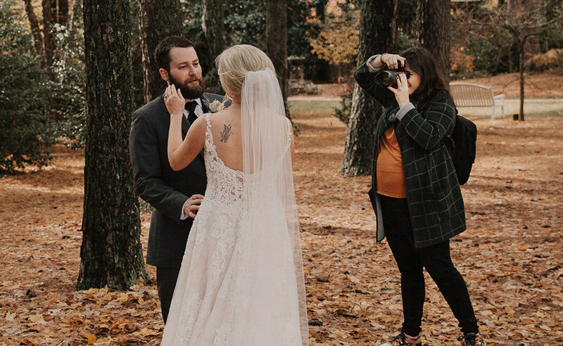 Portrait of a birminghgam photographer and her husband and daughter
