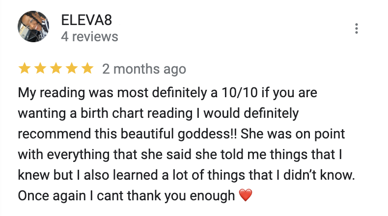 Kanacia James at Solstar Blueprint  Astrology Reading Review  by Eleva8
