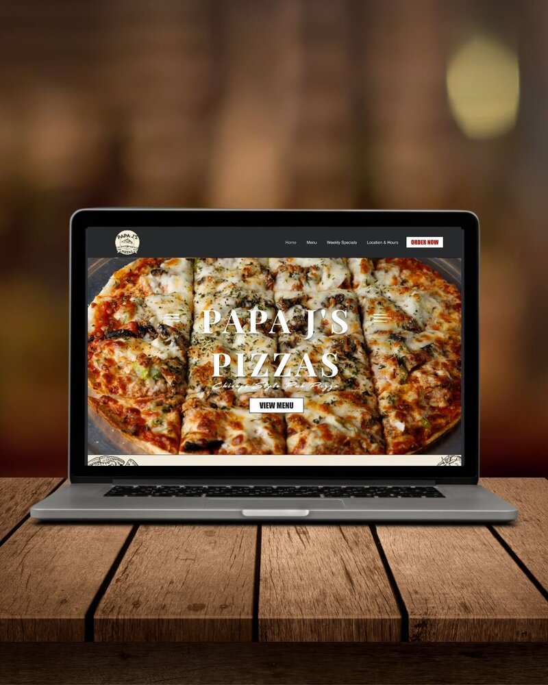 pizza restaurant website design