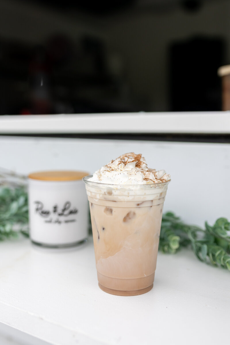 a blended coffee beverage from Rose and Lois