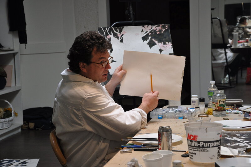 Nationally Renowned Chattanooga Watercolor Artist Alan Shuptrine Teaches a Class