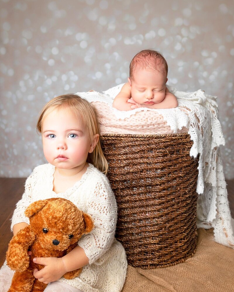 Family portrait children and newborn inclusive LGBTQ photography