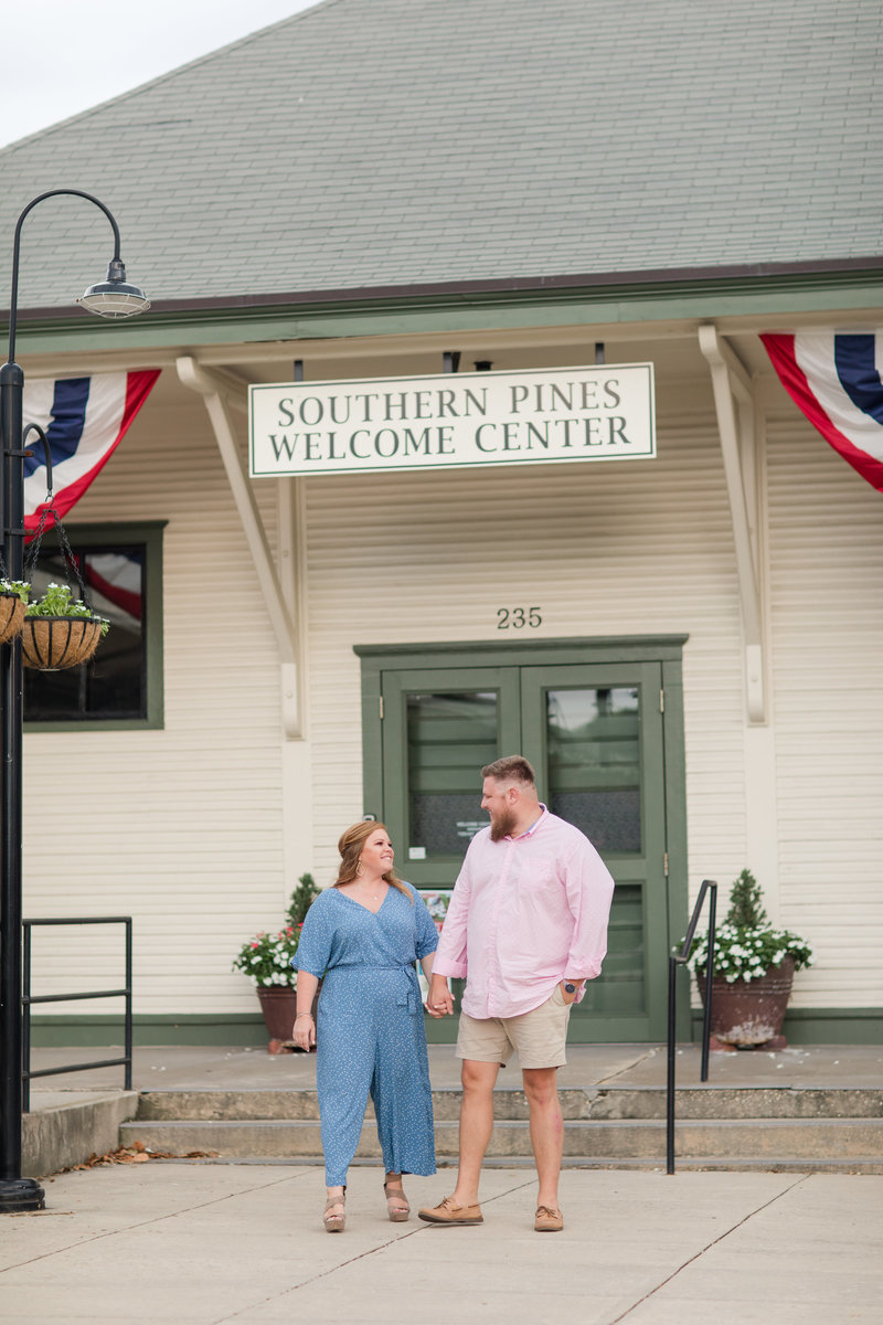 Jennifer B Photography-Downtown Southern Pines and Pinehurst Arboretum Engagement-Matthew & Amanda-2019-0017