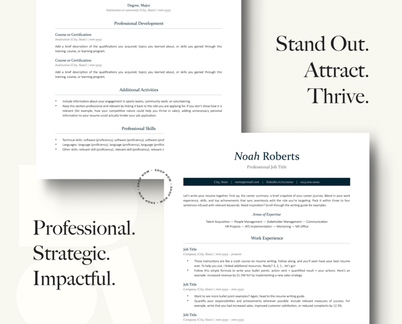 ATS-FRIENDLY RESUME + COVER LETTER