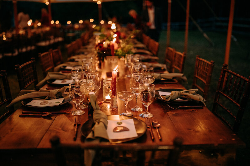 intimate wedding tablescape