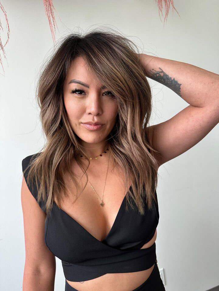 beautiful brunette blends