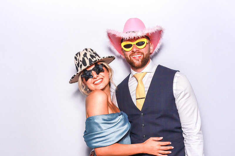 Fun joyful image of 2 guests , for De Vere Tortworth Court event entertainment
