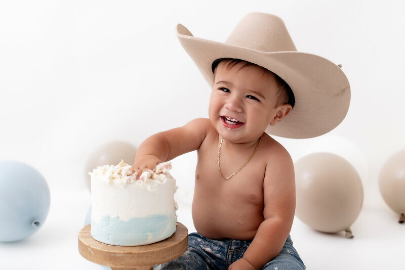 dallas baby cake smash photographer