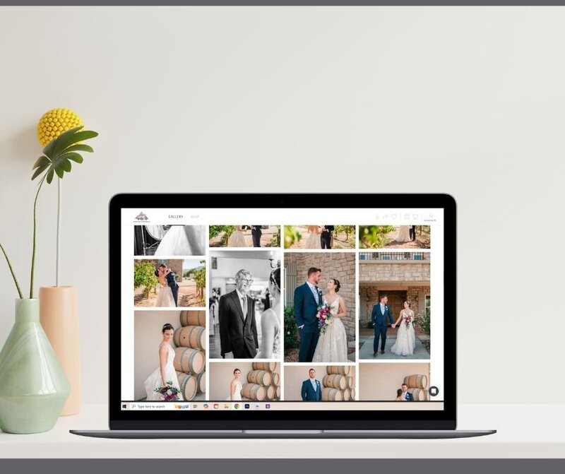 Beige and Gray Minimalist Template Computer Mockup Facebook Post