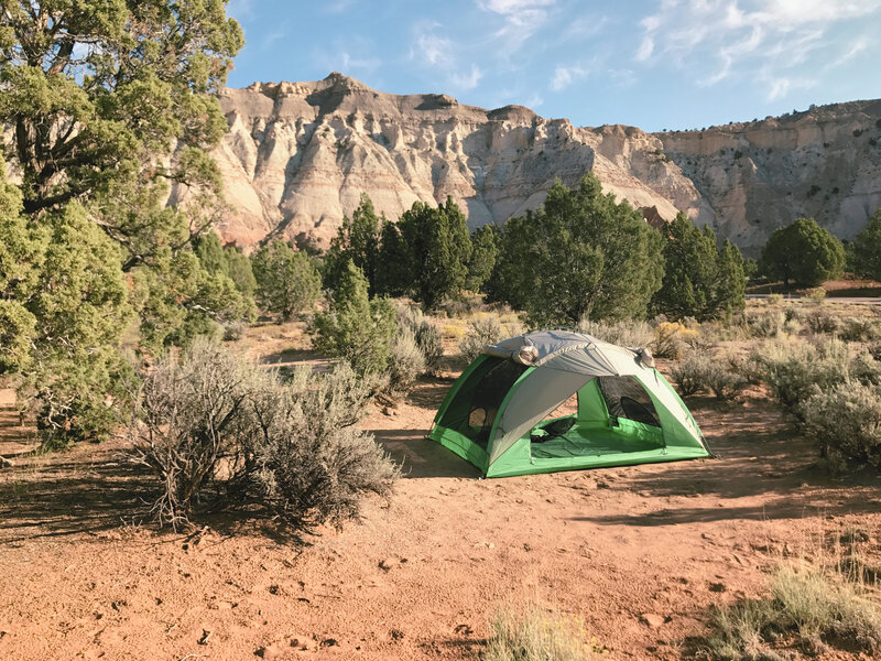 tent in kodachrome - retro