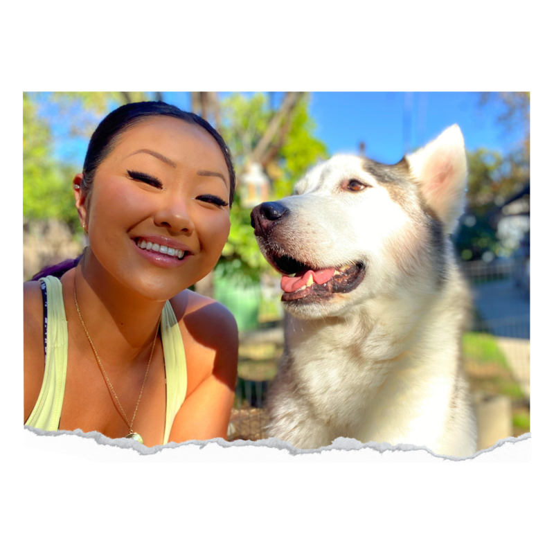 Ayumi Senesac and husky