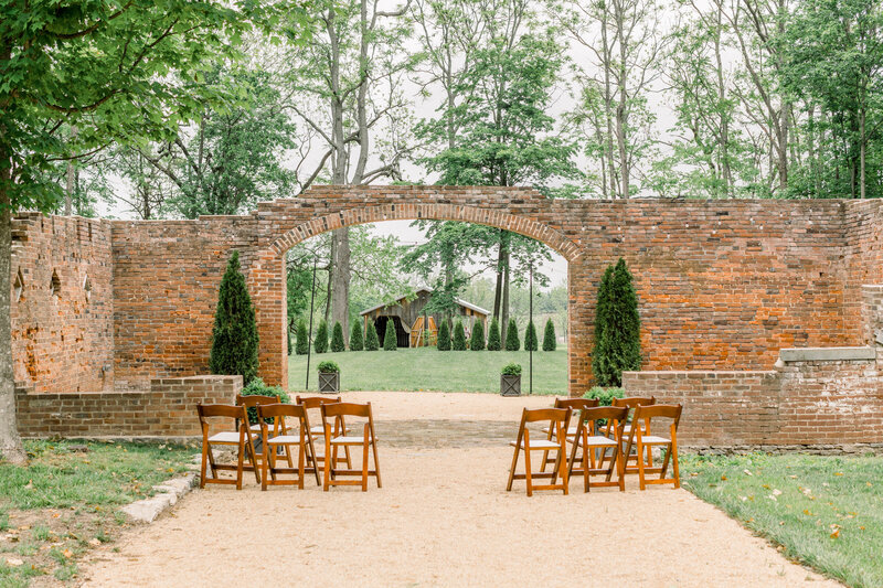 small micro wedding ceremony setup