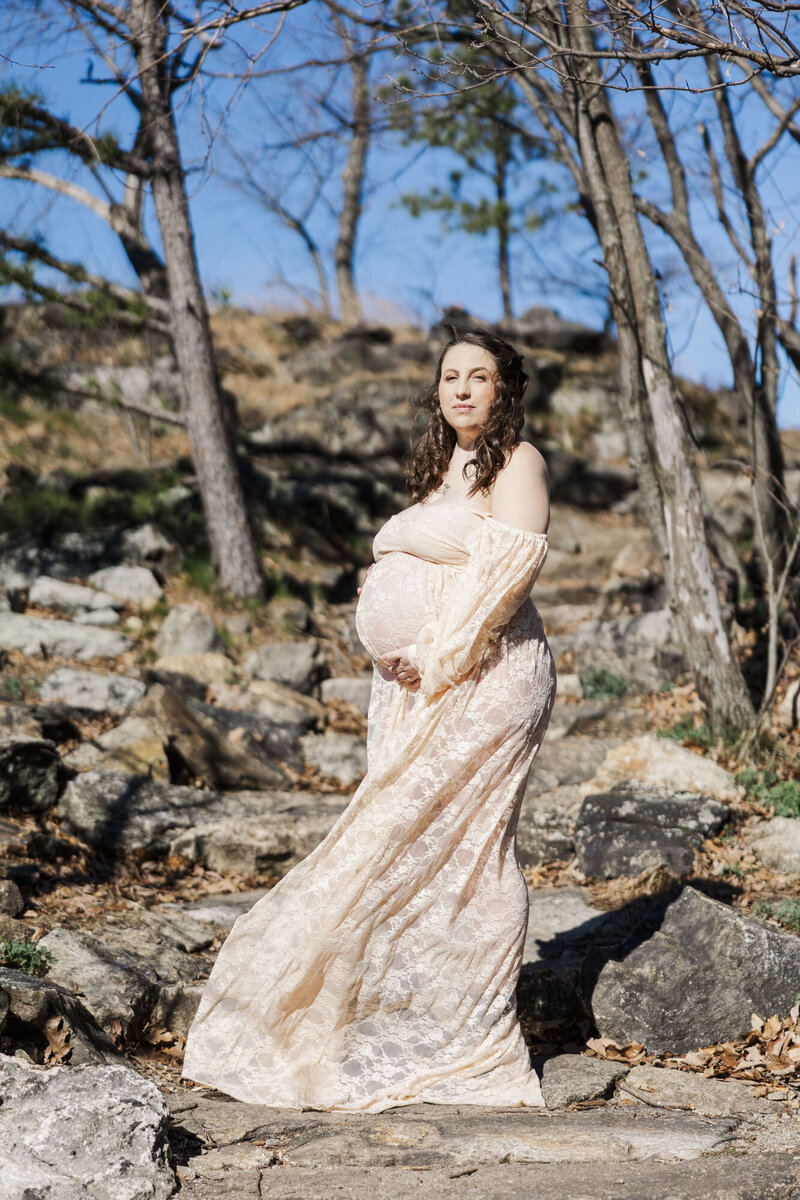Hudson Valley maternity photographers capturing tender belly shots and candid laughter
