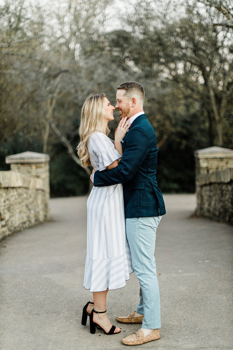 These two are the epitome of class in their engagement photos in charlotte NC/