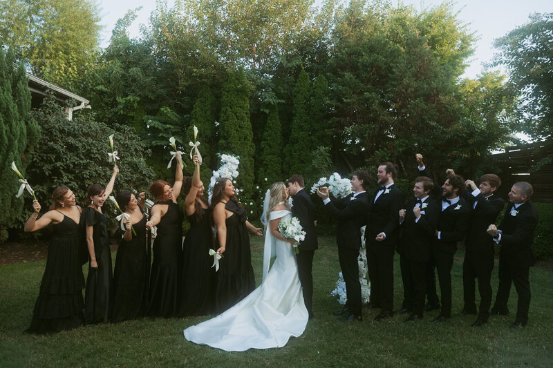 Tennessee wedding day photos in the forest