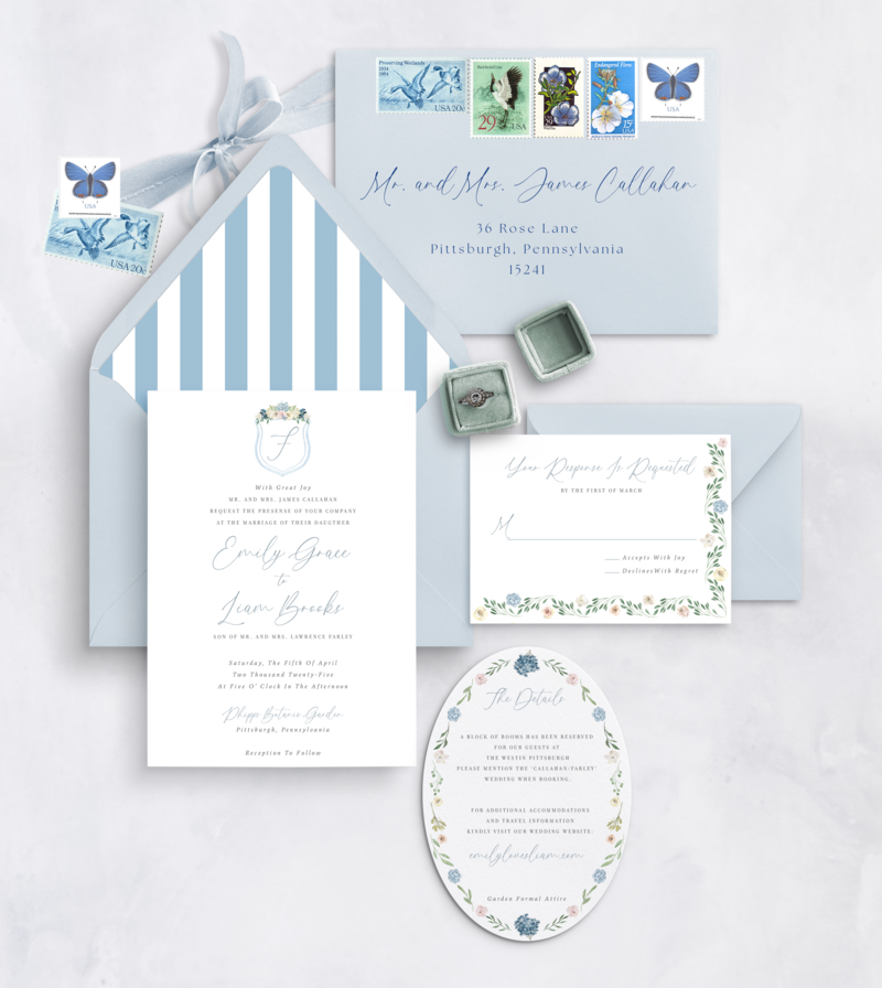 Semi-Custom Invitations Whimsical Watercolor