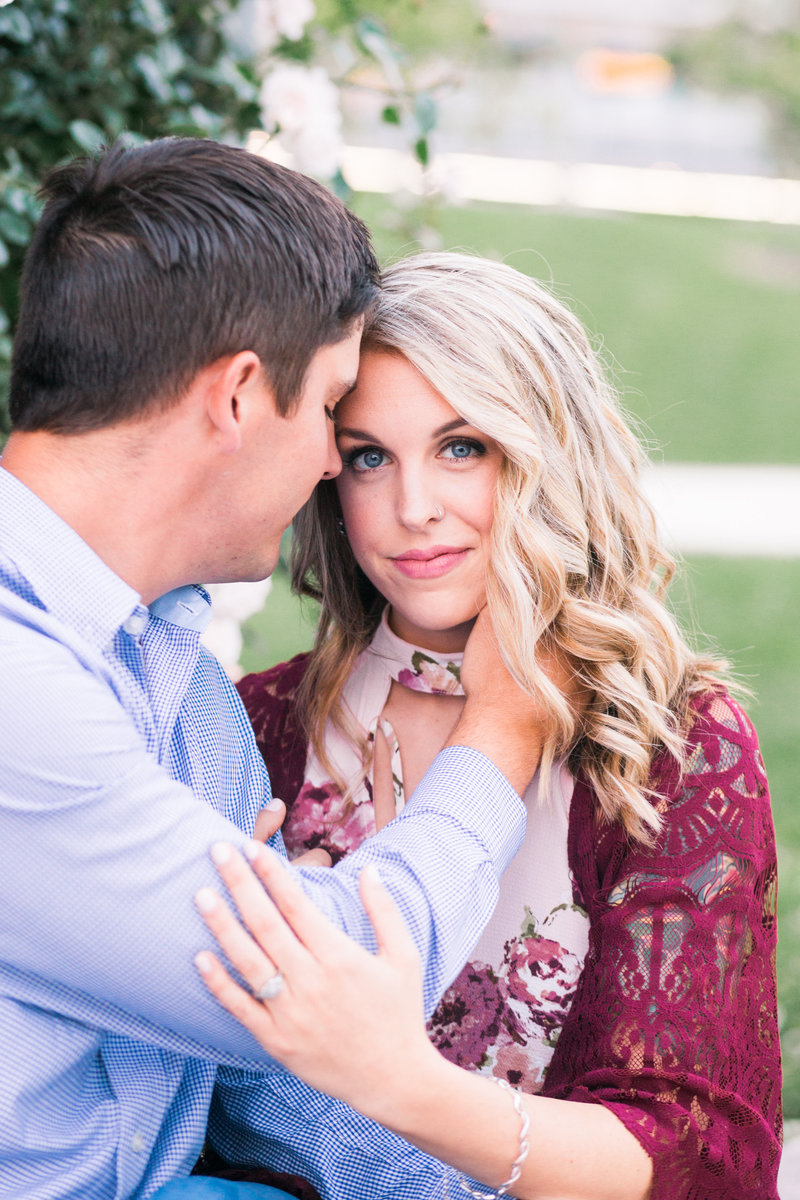 Downtown Cincinnati Smale Park Yeatman's Cove Enagement Session