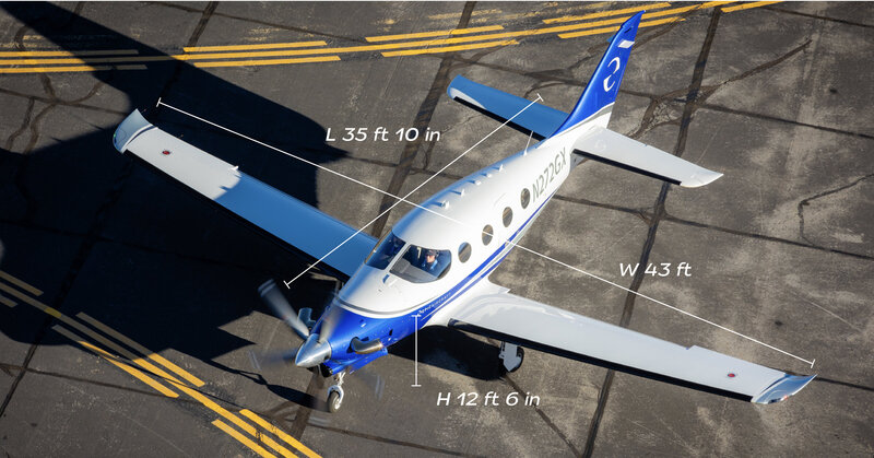 blue and white epic e1000 gx plane on air runway reno - luxury aviation services