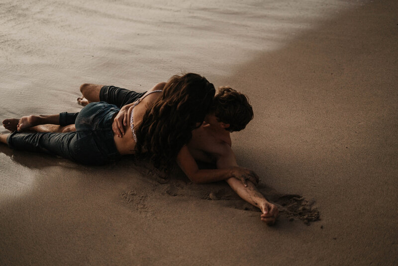 Oahu Hawaii North Shore Beach Intimate Couples session