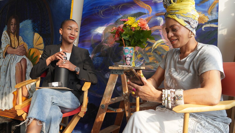 Michaela Ayers interviews award winning artist Sabrina Nelson in her art studio in Detroit.