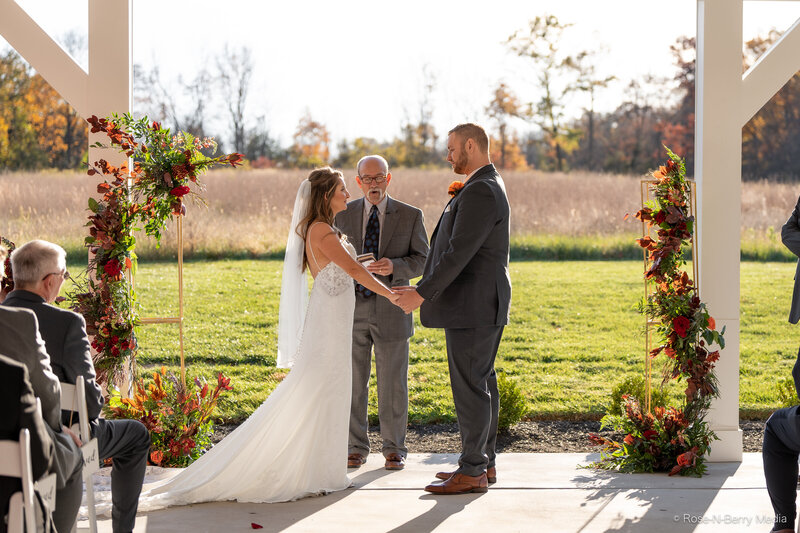 Bridal Party at Pennsylvania outdoor wedding venue ceremony
