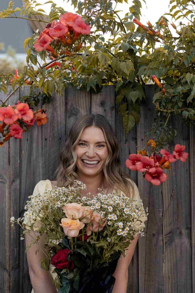 Woman  smiling