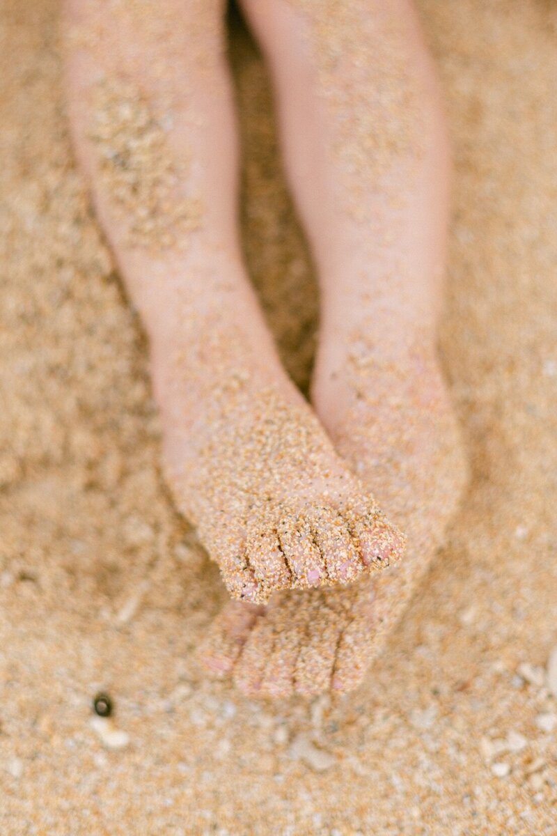sand toes with Maui sand at the Maui North shore