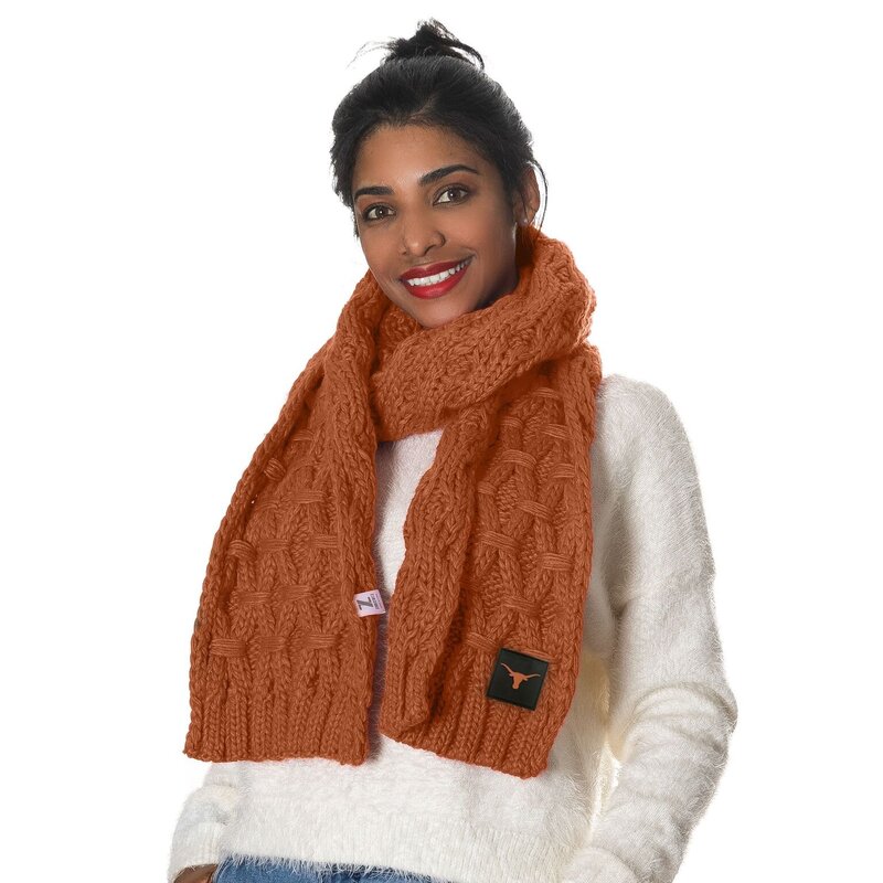 heavy winter scarf with college logo