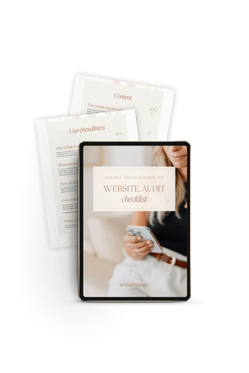 Mockup freebie Website Audit Checklist