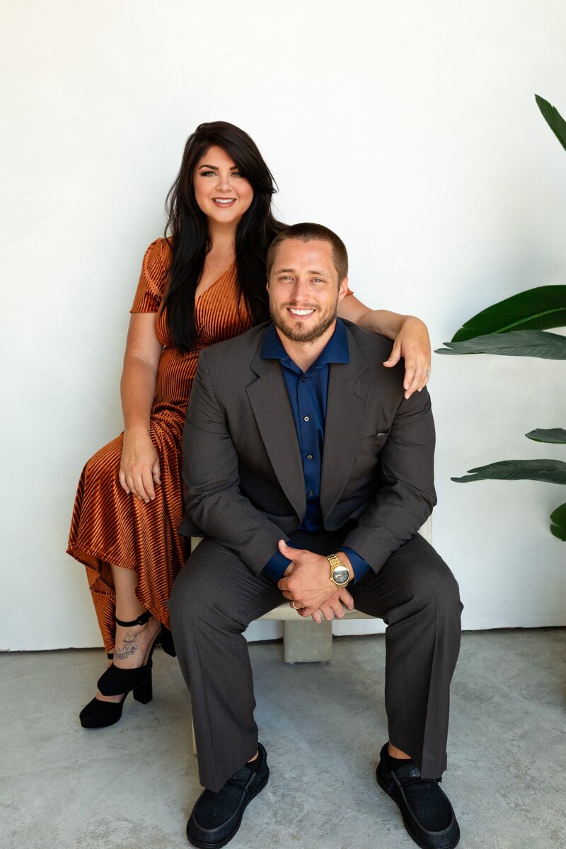 Founders Delaney and Seth Mattson, the husband-and-wife team behind Night Flight Media House, a Northern California marketing agency offering brand photography and video production for businesses.