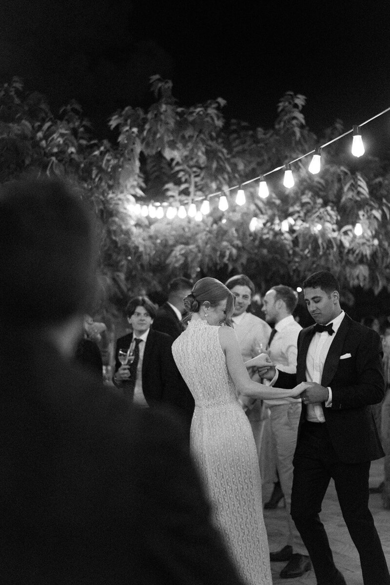 Planner helping bride