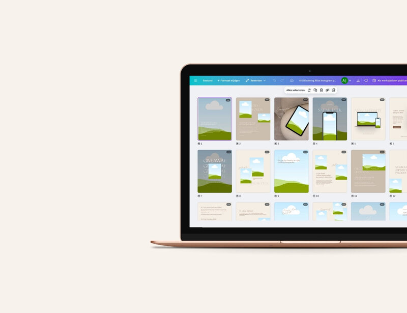 Instagram templates fotograaf Blooming Bliss 14