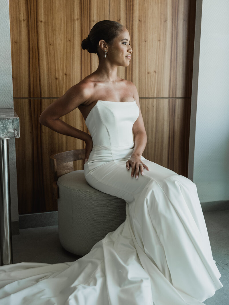 Elana Events bride walking down the aisle in Palos Verdes, California