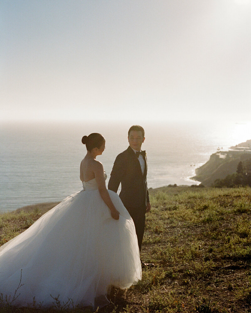 Ocean view wedding at Catalina View Gardens in Palos Verdes, California - 25