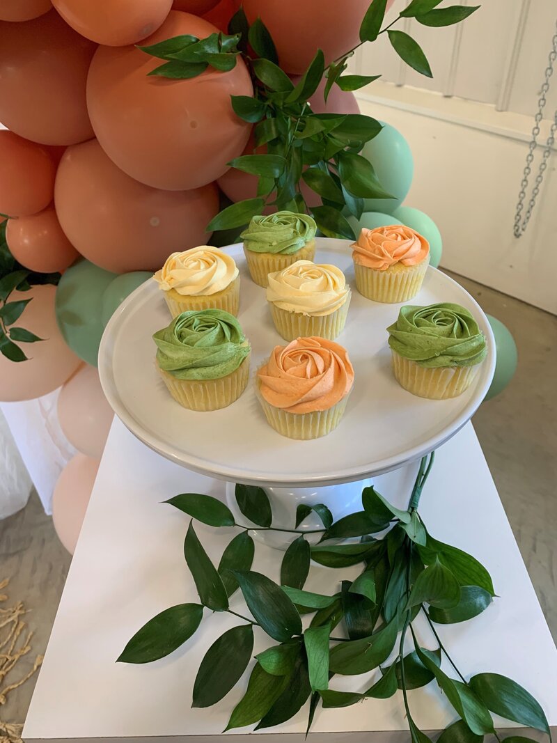 Shower Flavie cupcakes