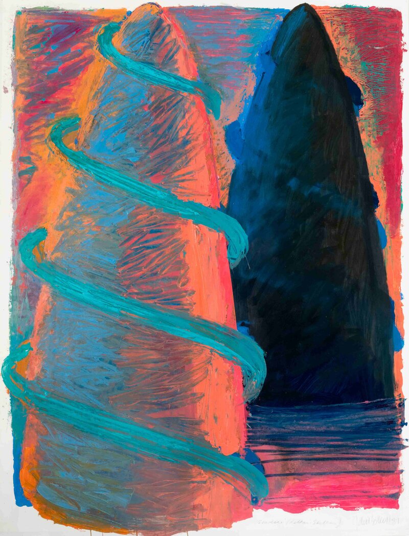 Shadow (Helter Skelter), 1987 Oil on paper_11zon