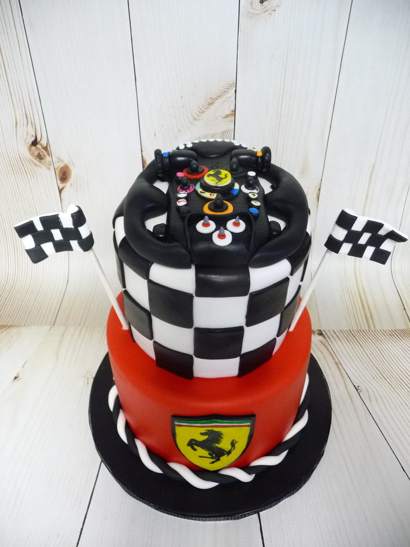 race car birthday cake