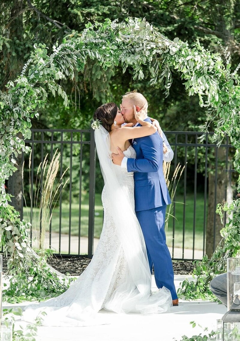 First Kiss Wedding Ceremony