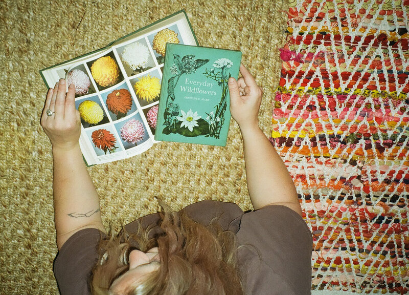 film photos flipping through books